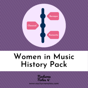 Women in Music History Pack Cover Image Square