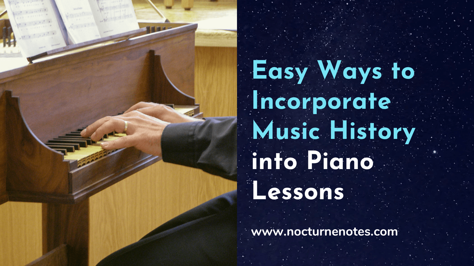 Music history in piano lessons