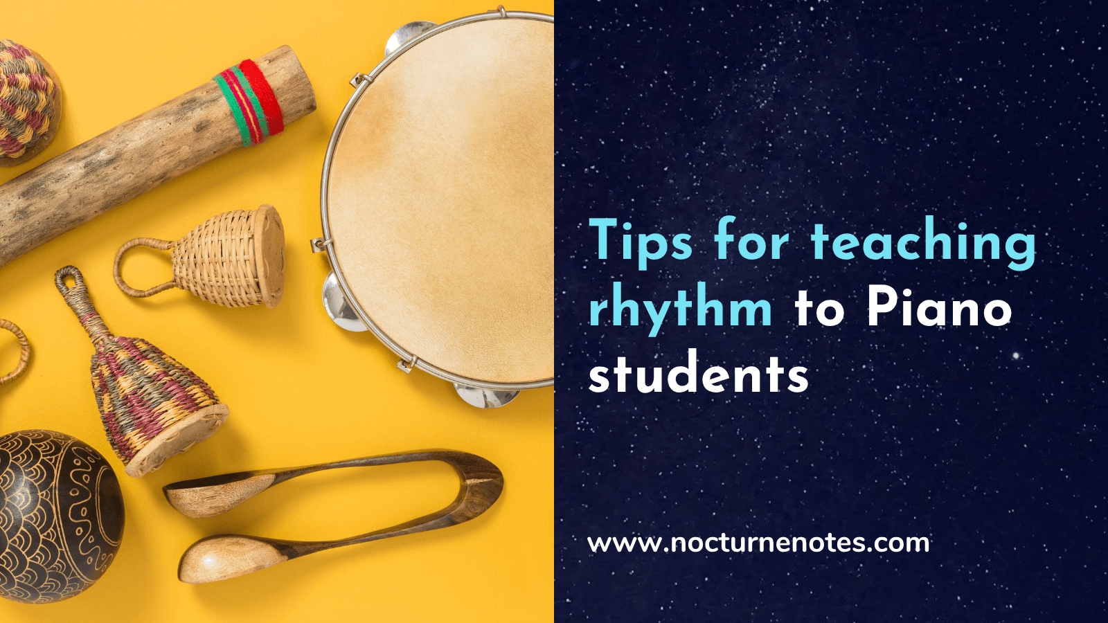 Teach rhythm to piano students