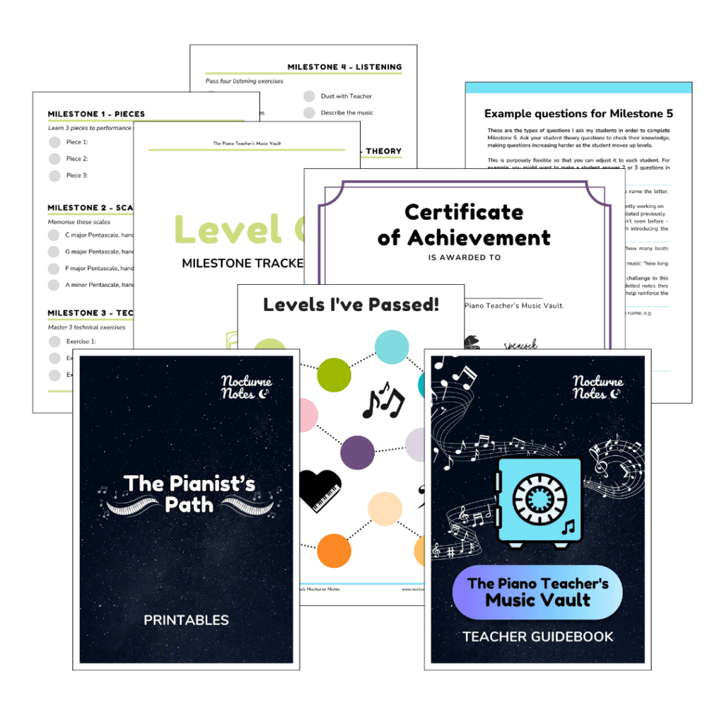 Website pianist path contents