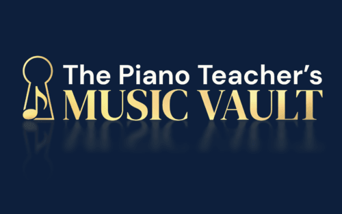 Logo for The Piano Teacher's Music Vault.