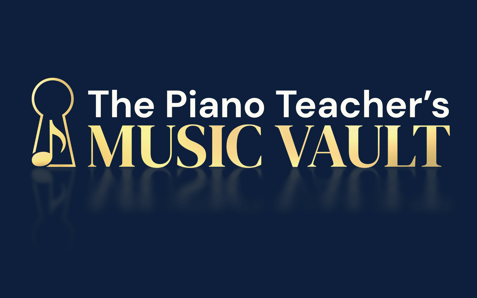 Logo for The Piano Teacher's Music Vault.