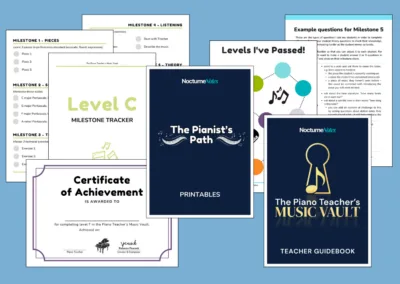 selection of printables to support the framework