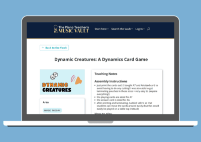 an example of a resource page in the membership area
